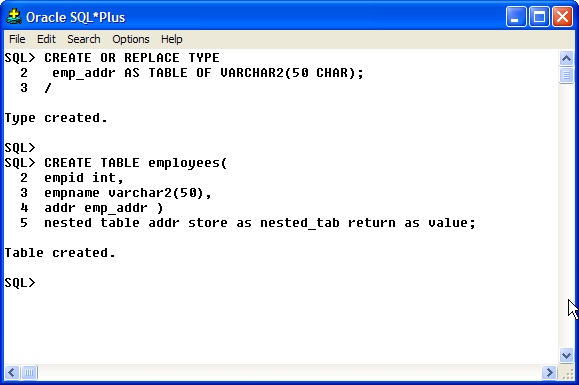 Nested Table And Varray In Oracle Sql Example Brokeasshome