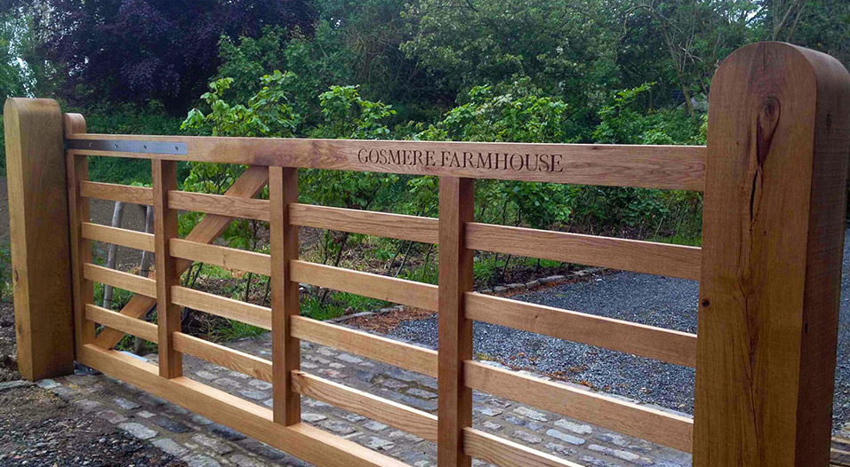 Wooden Timber Entrance Gates For Driveways Gardens Oakleigh Manor