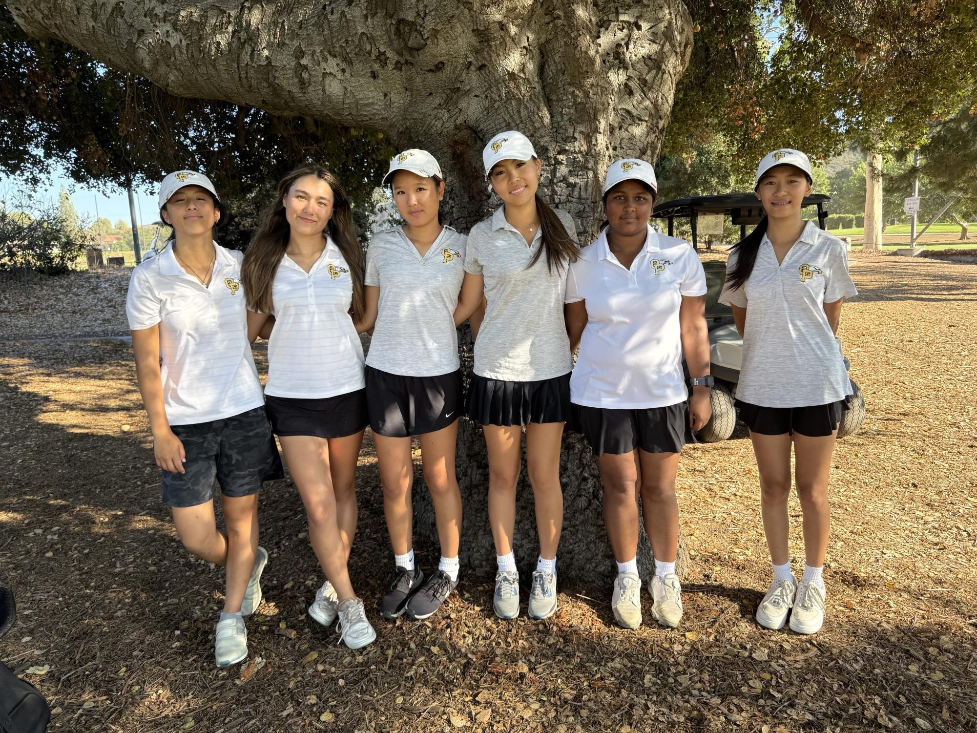 The team poses before an away game.