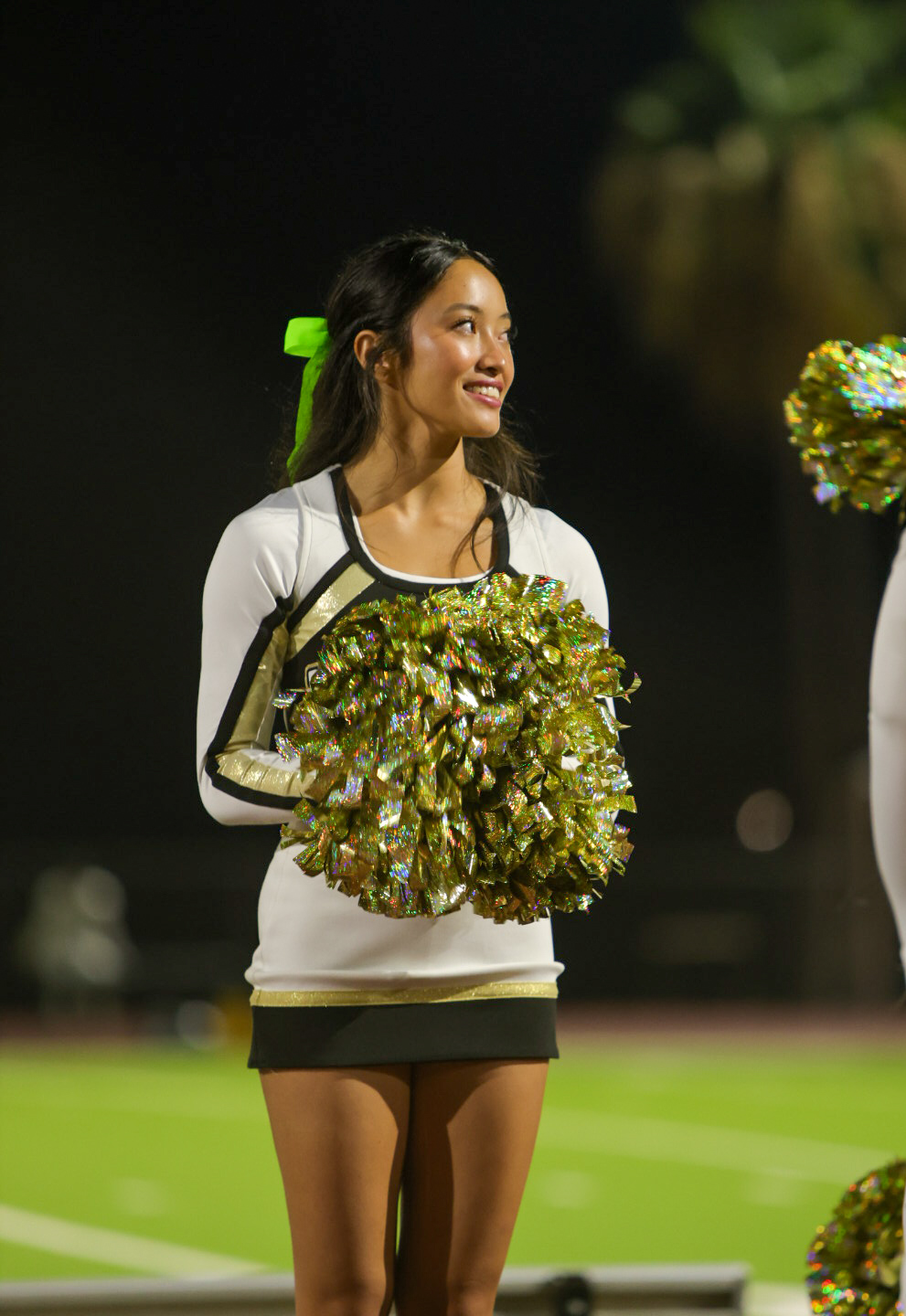 Camacho cheers at an OPHS home game.