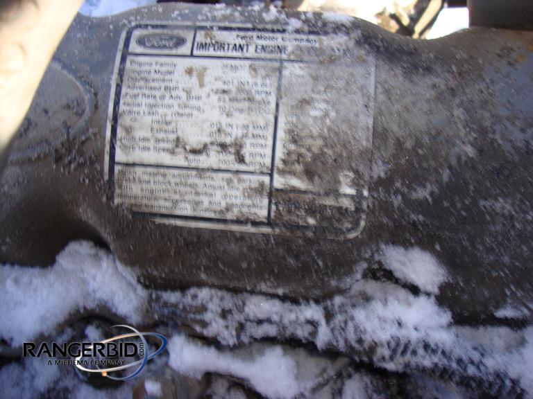 Rangerbid Com 1988 Ford 6 6 L Diesel Engine 4 Speed