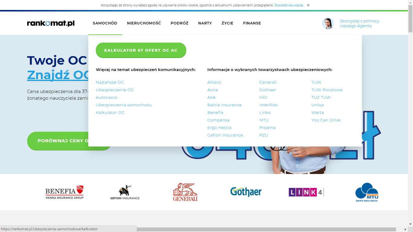 1 TEST | Porównywarki ubezpieczeń OC na przykładzie Rankomat.pl