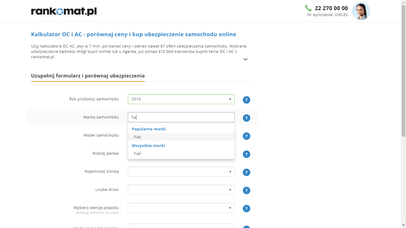 2 TEST | Porównywarki ubezpieczeń OC na przykładzie Rankomat.pl