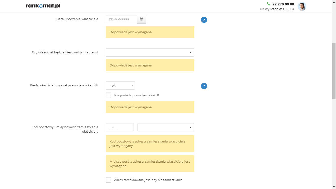 5 TEST | Porównywarki ubezpieczeń OC na przykładzie Rankomat.pl