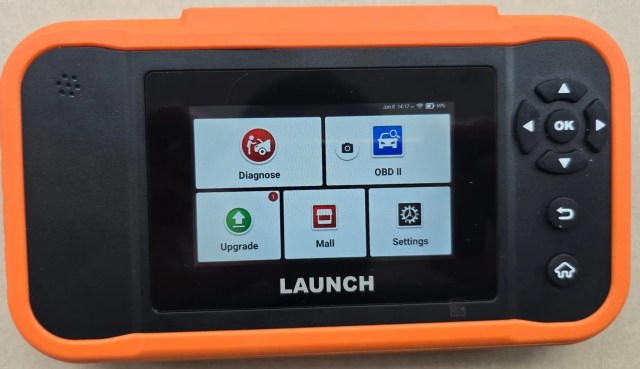 Launch Diagnostic Main Menu
