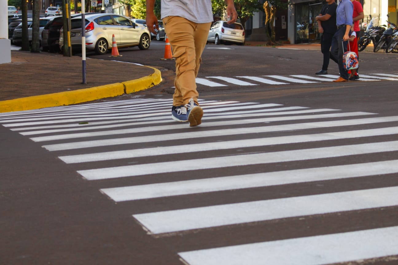 Más sendas peatonales en Oberá