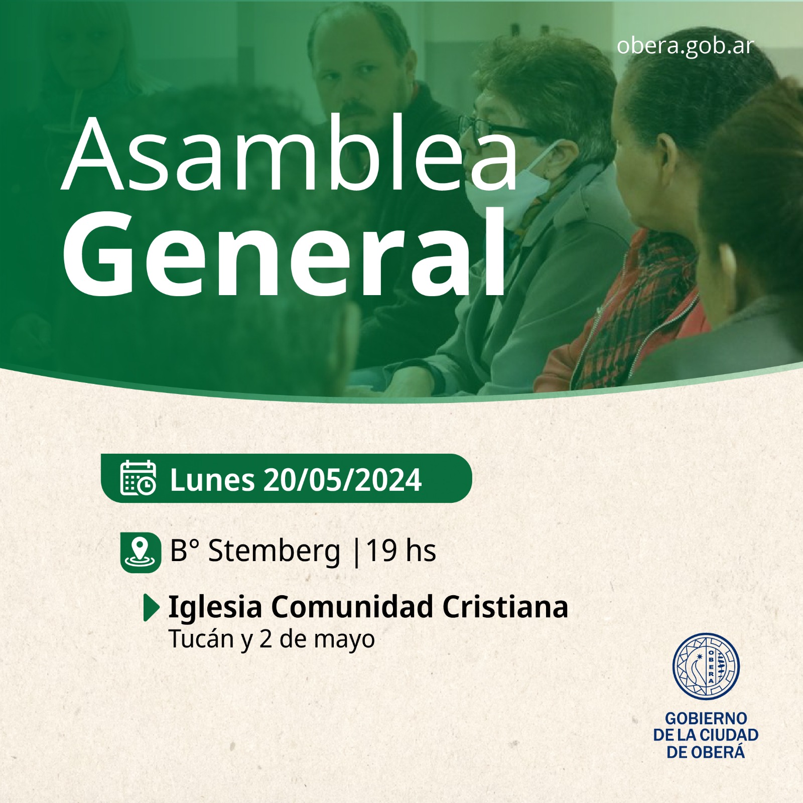 OBERÁ: Se realizó la Asamblea General en Villa Stemberg 