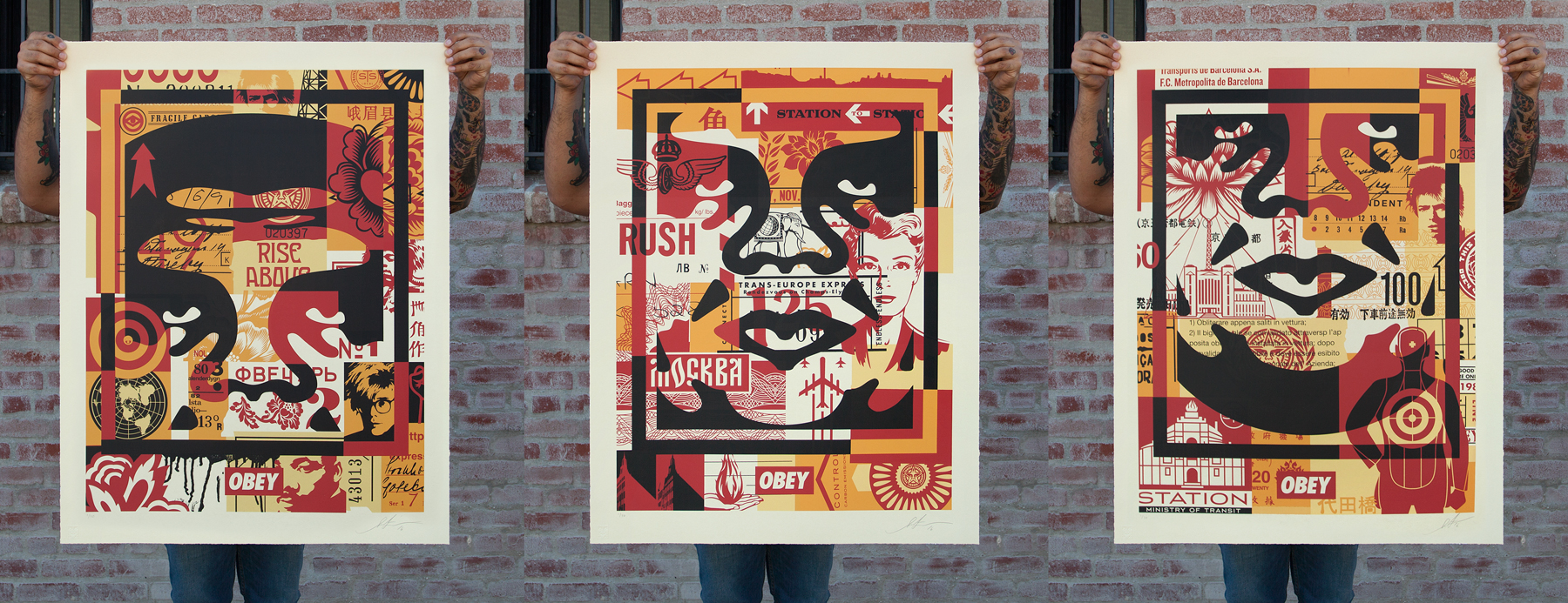 COLLAGE ICON LARGE FORMAT (BOTTOM) - Obey Giant