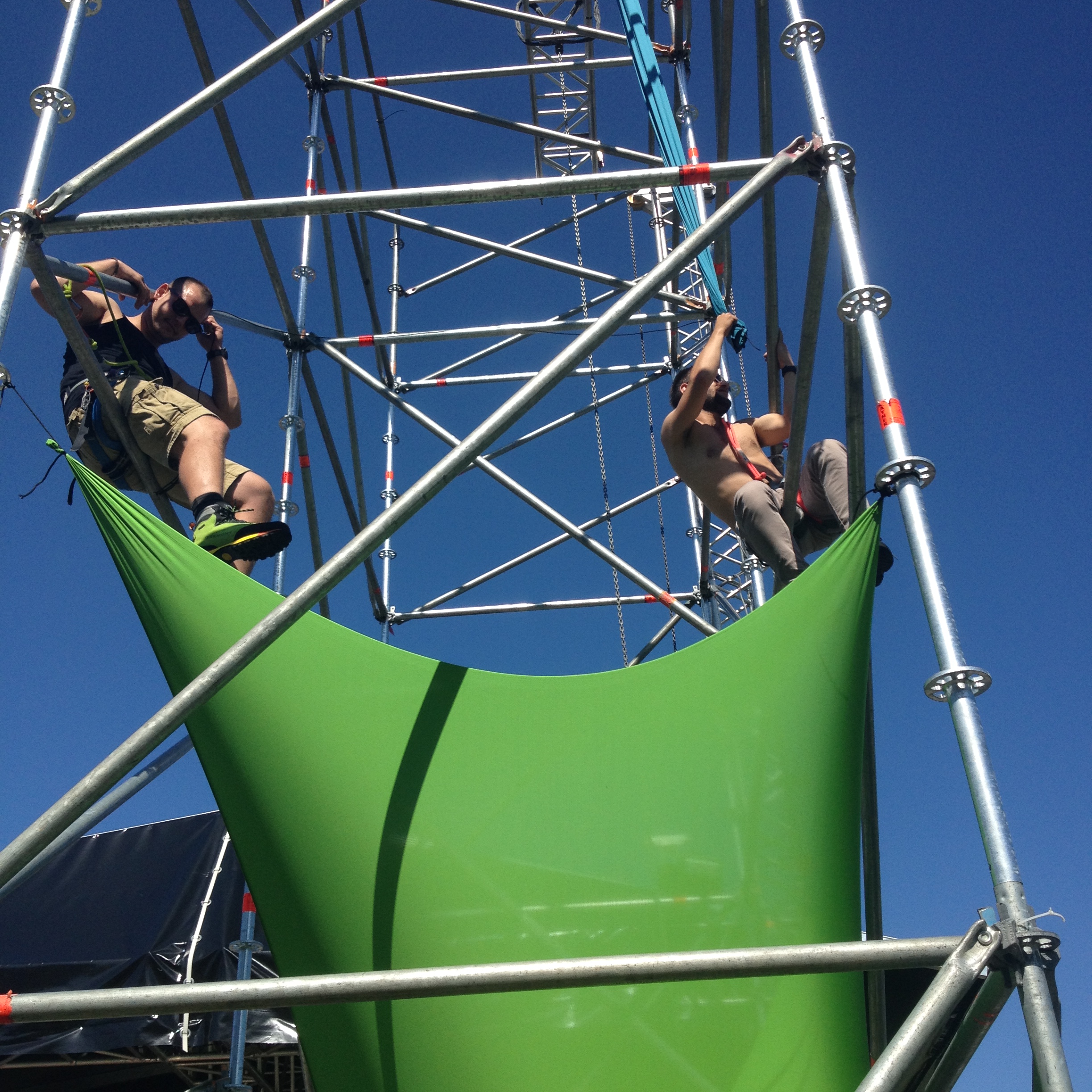 the boys flying high