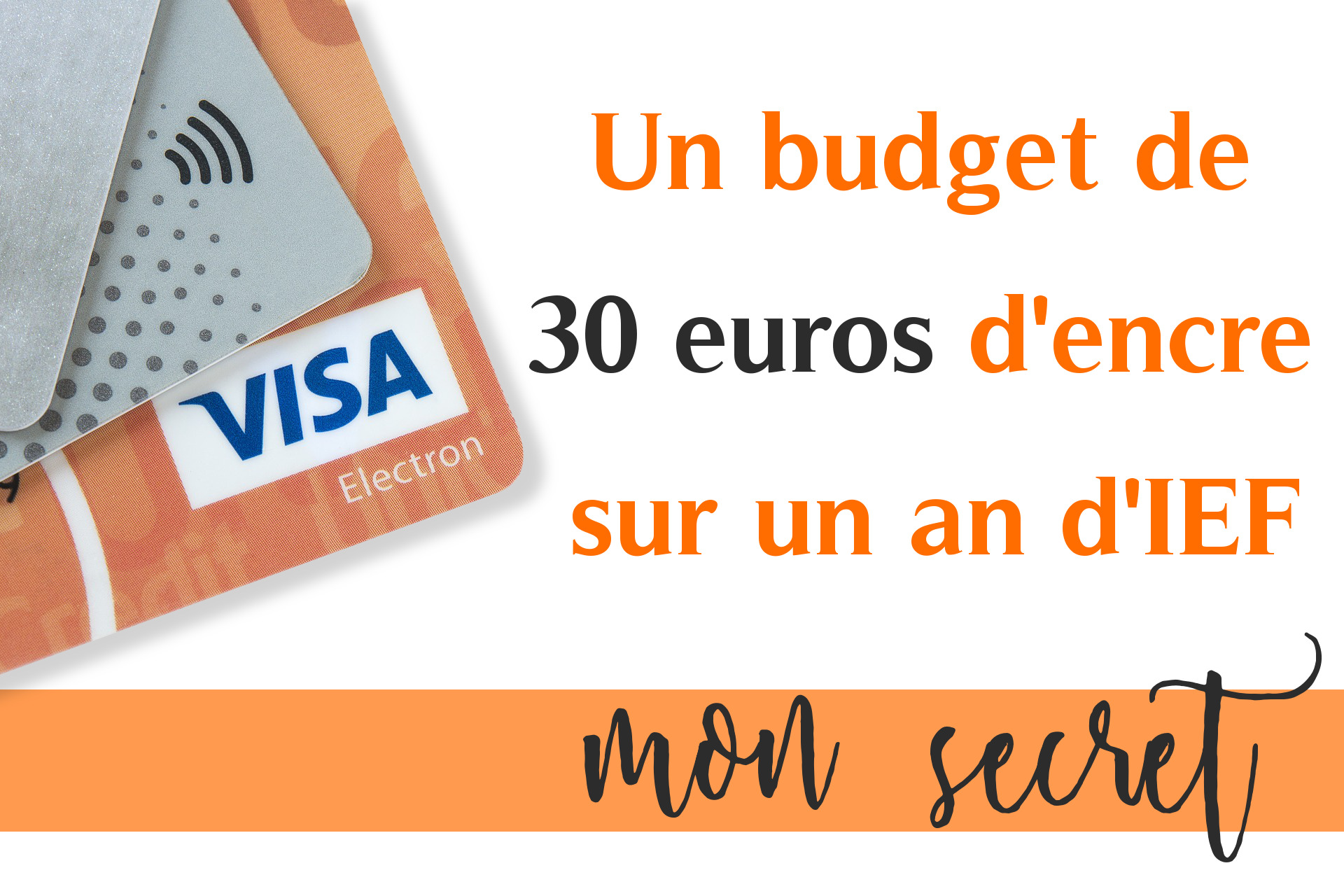 budget encre 30 euros sur un an Objectif IEF