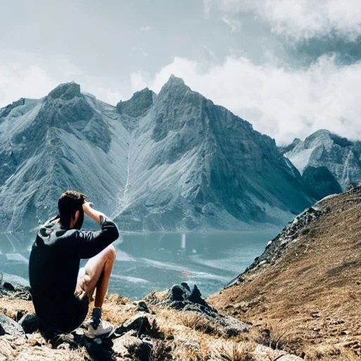 Déterminer des moments pour les pauses, homme qui fait une randonnée dans la montagne