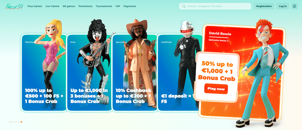 Neon54 Casino Bonus & Review 2025 | Gambling.com