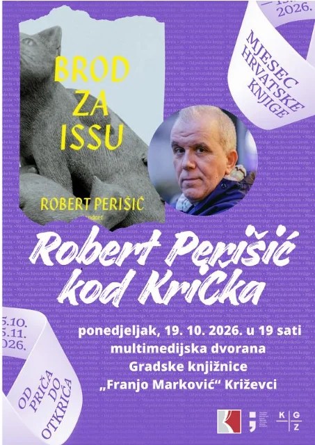 Večeras književna večer uz Roberta Perišića kod Krička
