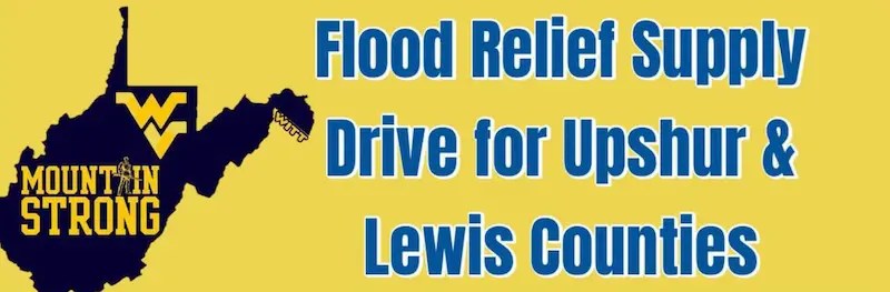 WV flood relief for Upshur and Lewis counties - graphic