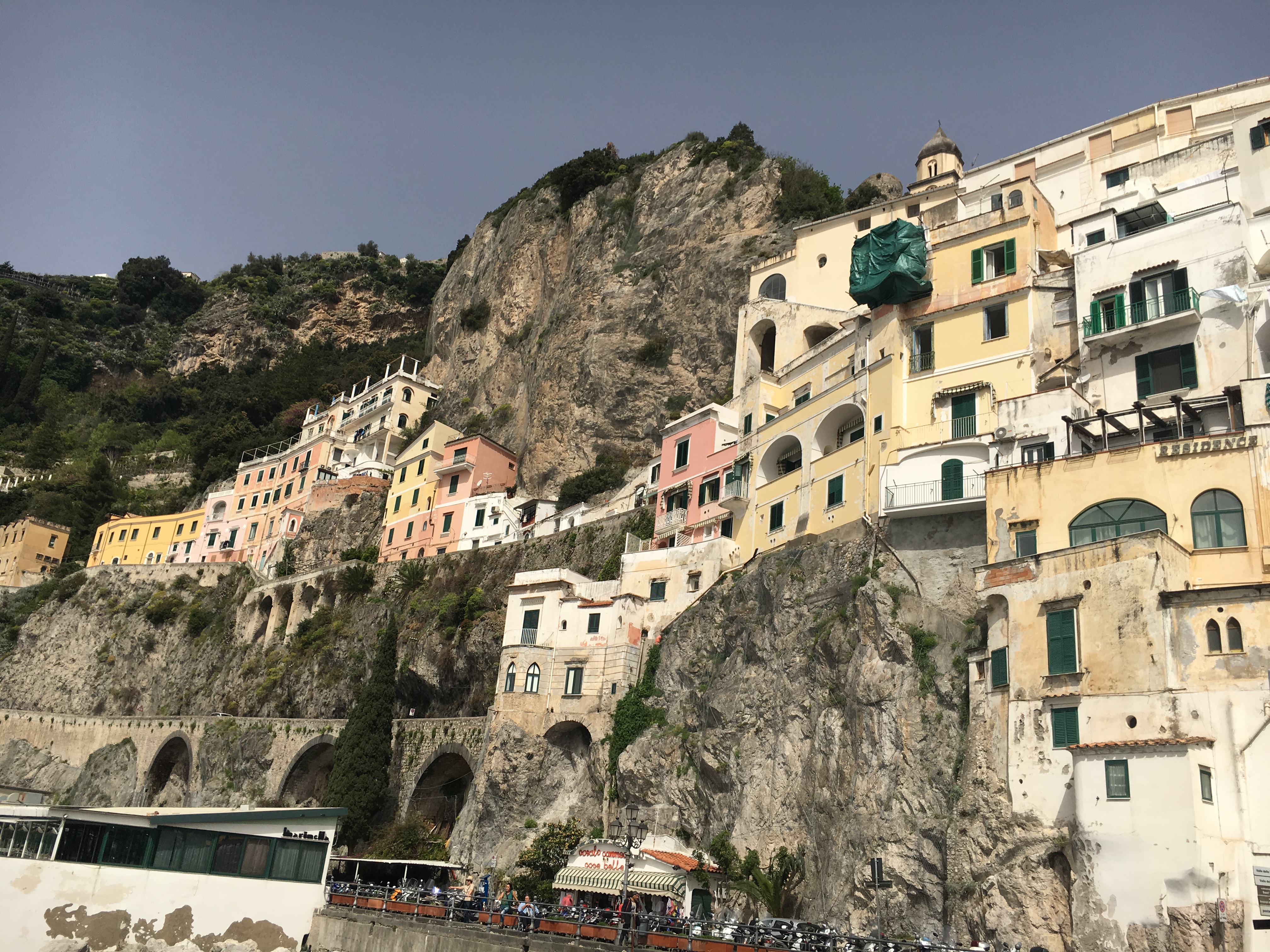 View of houses in Positano