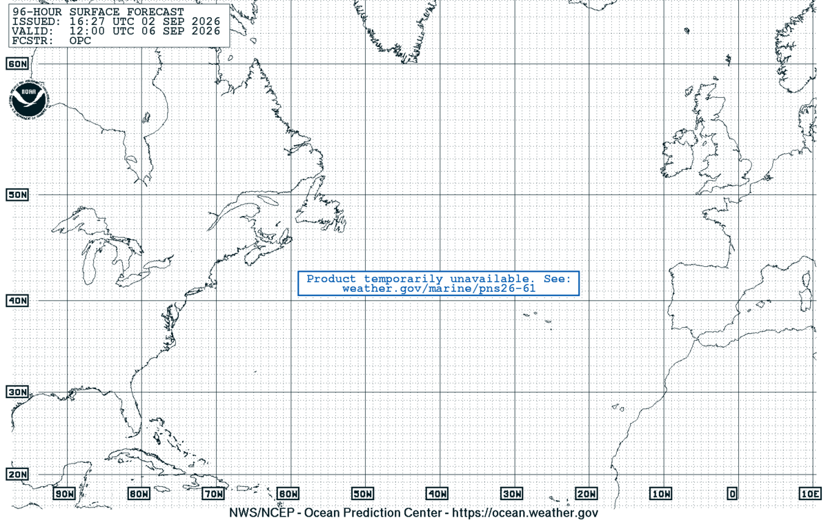 Ocean Prediction Center Atlantic Marine A 96hrsfc 