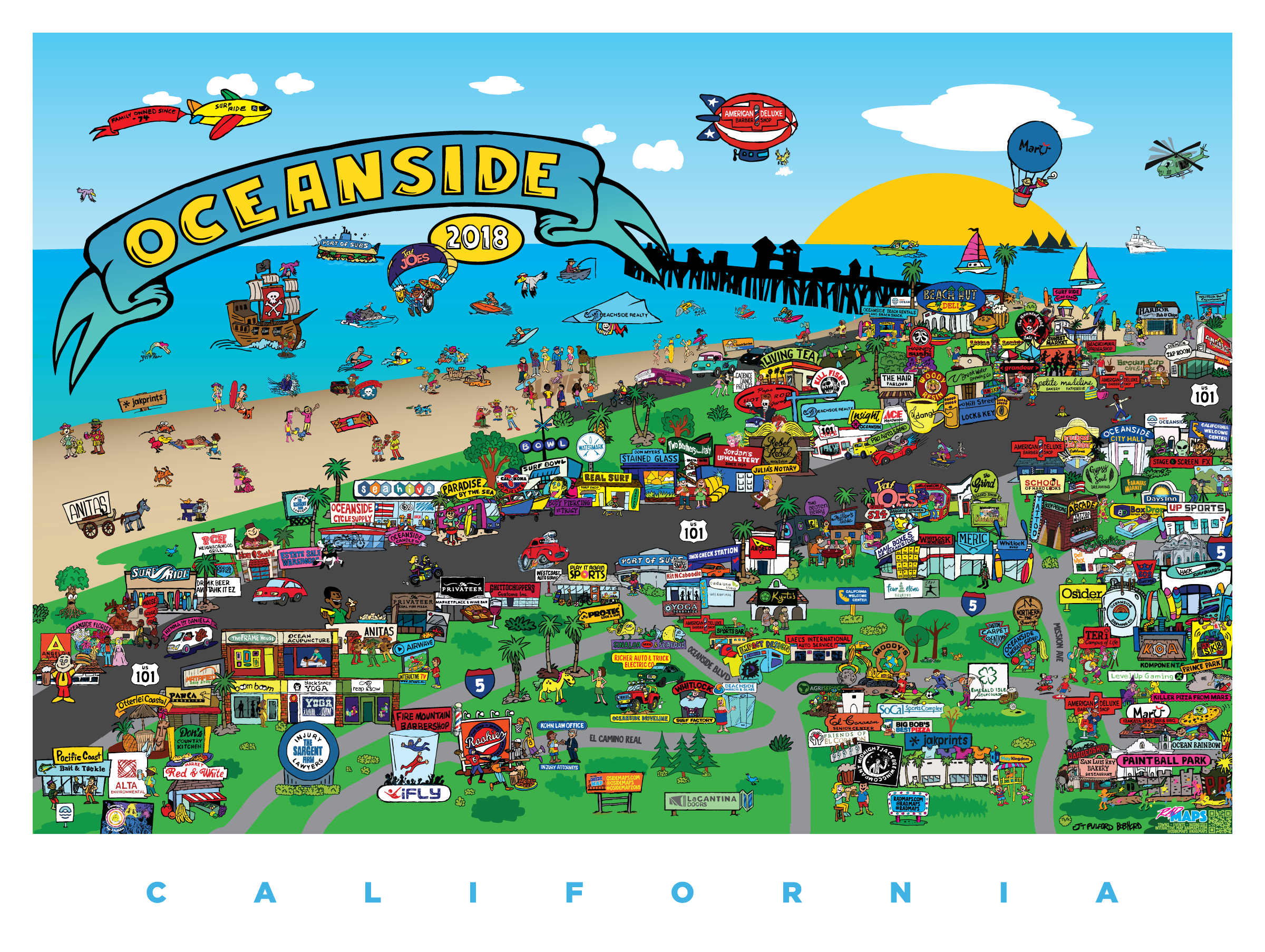 Navigating The Coastal Landscape A Guide To Oceanside Maps With Zip Oceanside Map 2018 