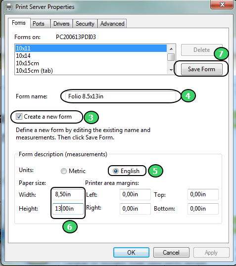 kertas f4 mempunyai ukuran standar tersendiri, ukuran ini sering kali diterapkan pada perkantoran dan fotocopy. Cara Menambahkan Ukuran Kertas F4 Folio 8 5 13 In Secara Manual Oc Kpp