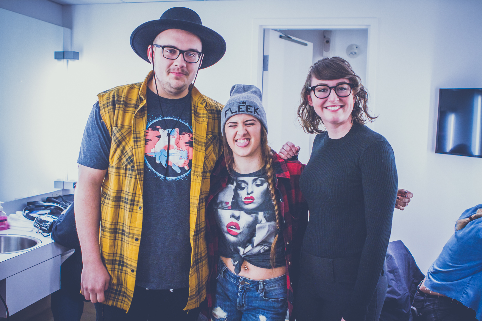 Les animateurs de la soirée, Alexandre Bernard-Picard, Jennyfer Poirier et Myriam Collette. Photo : Isabelle Hamon.