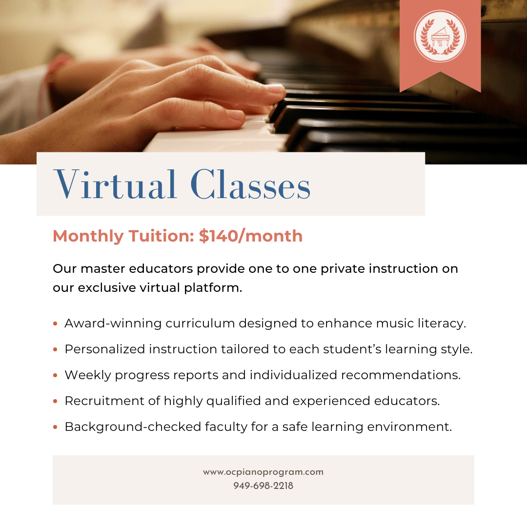 Virtual Classes at OC Piano Program.