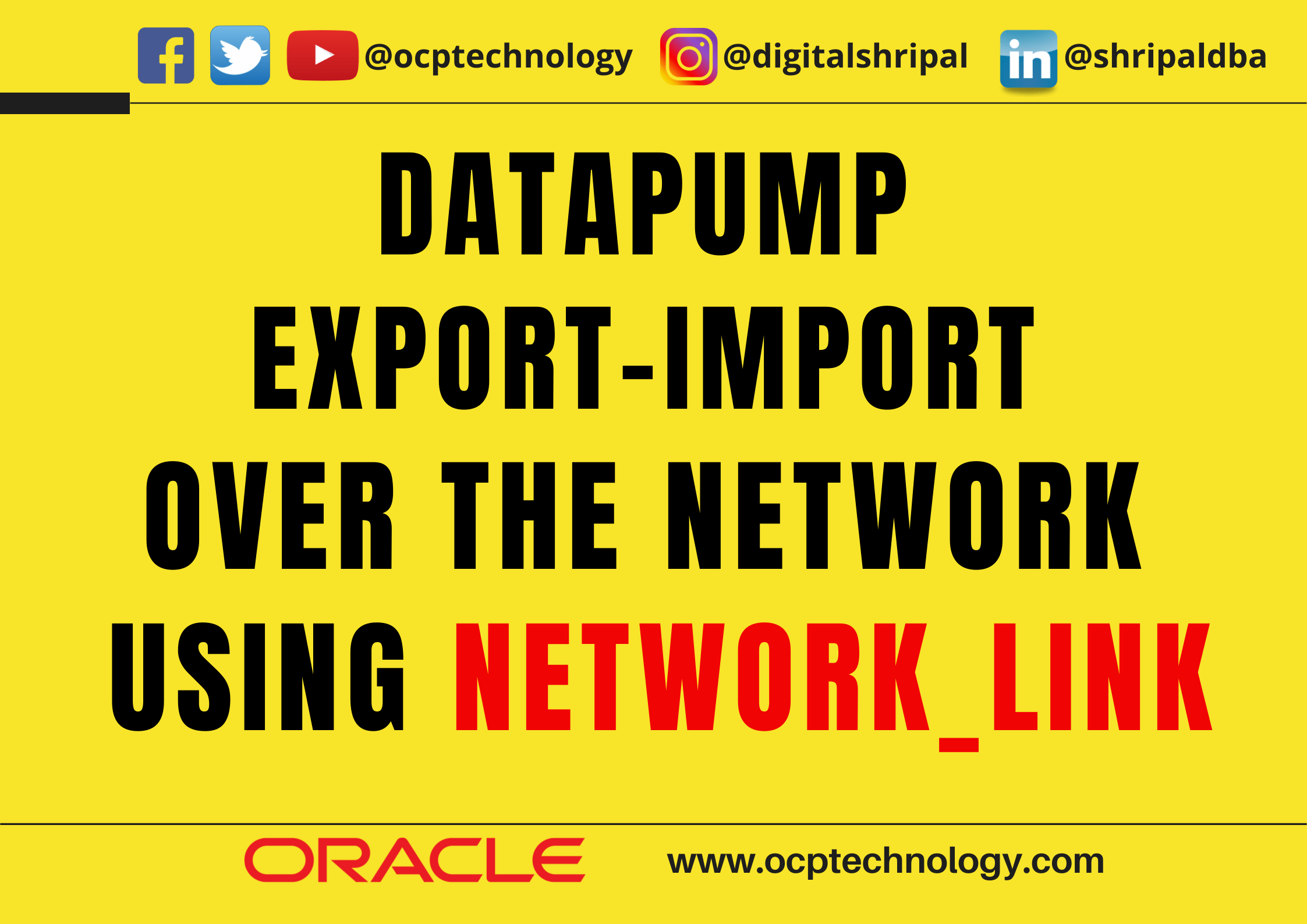 datapump network_link Import schema and Table using DB Link