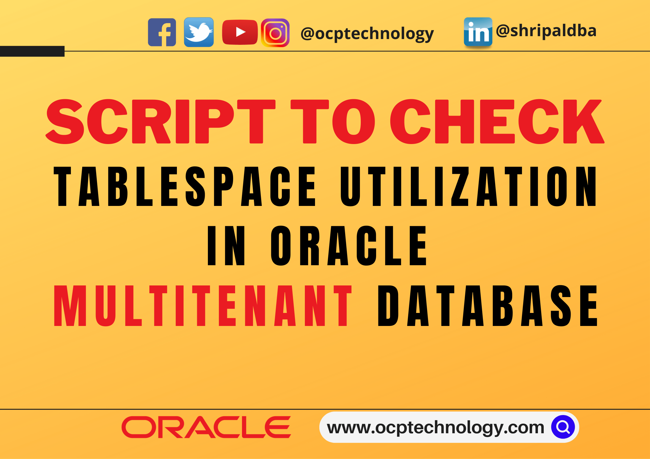 Tablespace Utilization In Oracle