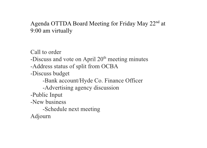 Meetings, events on Ocracoke May 18 to 23 Ocracoke Observer