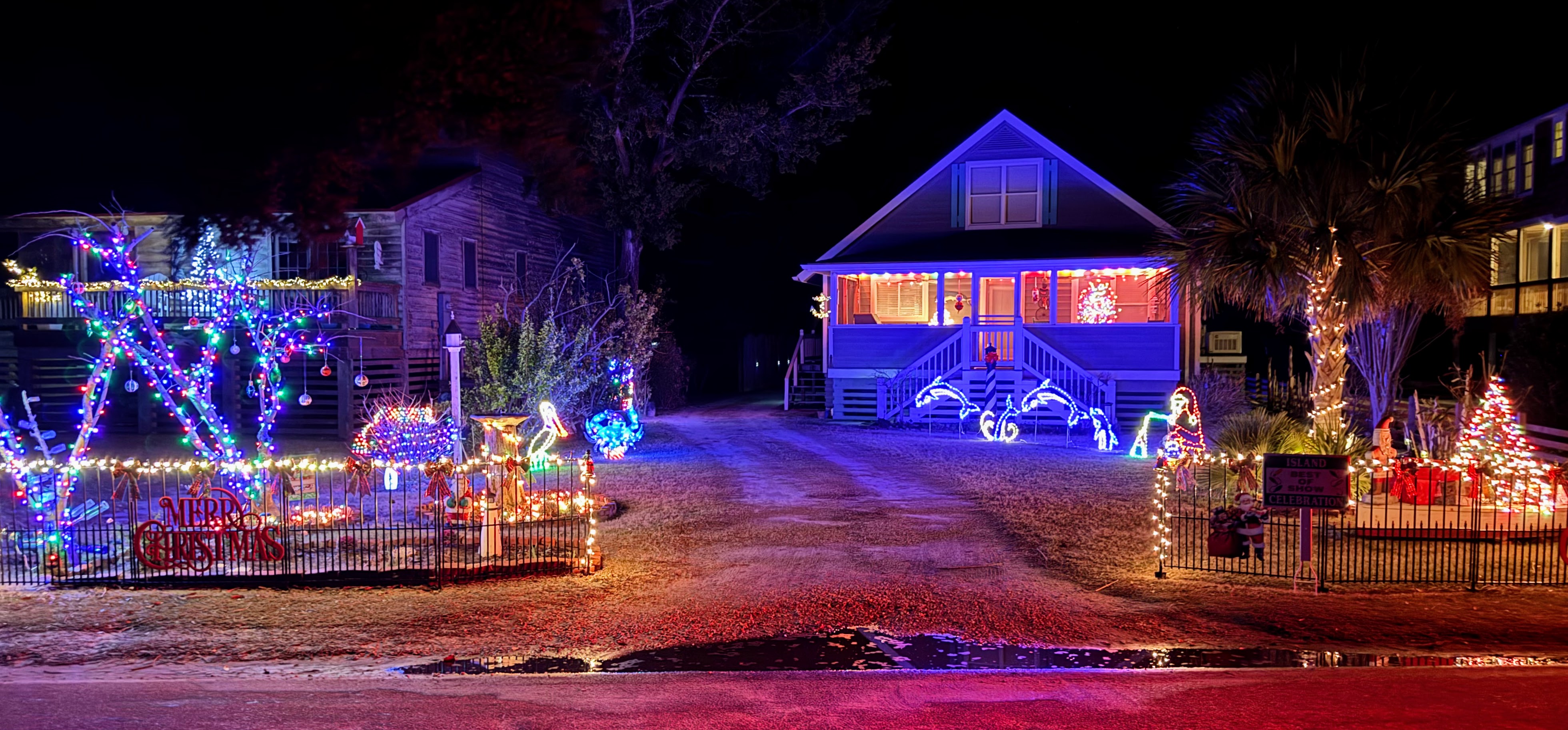 【超激レア】クアーズホリデービレッジCoors Holiday Village Ocracoke Island celebrates Christmas with holiday lights
