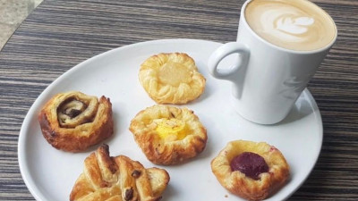 MIDWEEK MINI_DANISH OFFER A hot drink and not one but TWO mini Danish pastries for just £1.99, every Wednesday throughout the month.