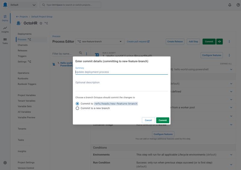 Editing A Project With Version Control Enabled Octopus Deploy - Beautiful High Resolution Abstract Pictures | Free Download