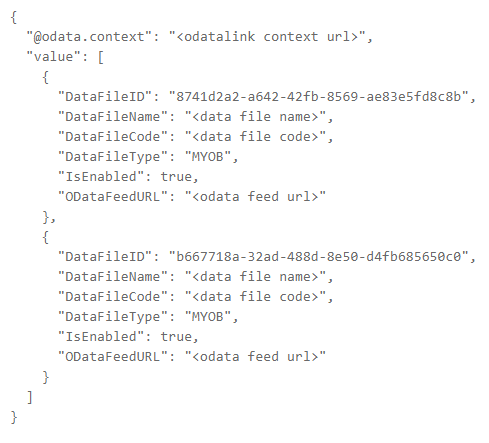 Settings Endpoint: DataFiles