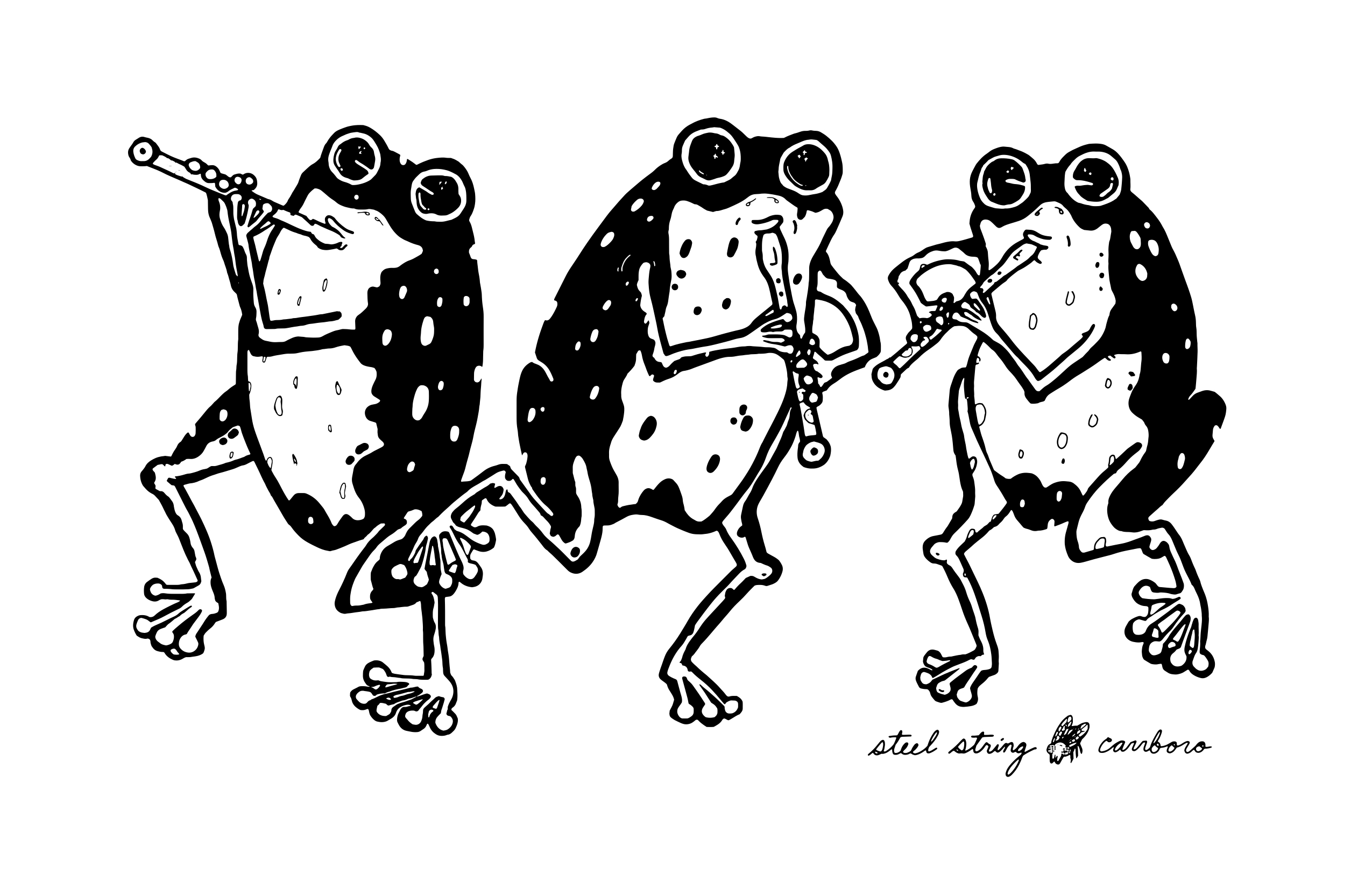 Dancing Frogs Illustration
