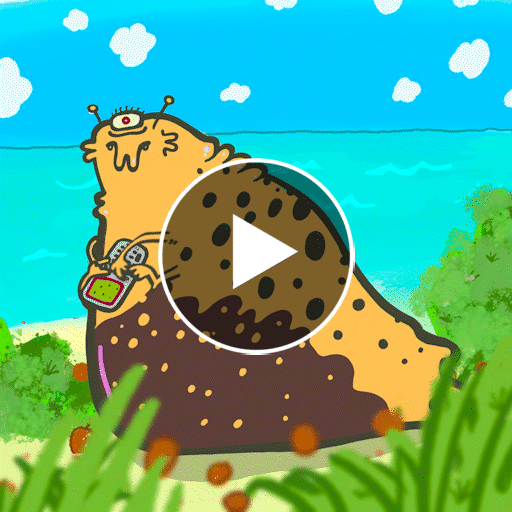 Beach Slug Illustration by Odd forms Design