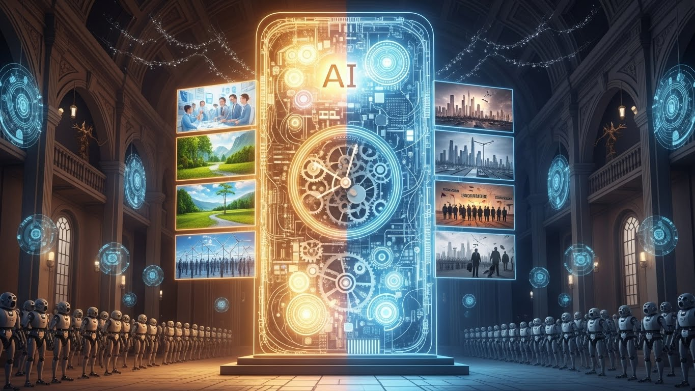 truths about ai: dystopian future or utopian future comparison