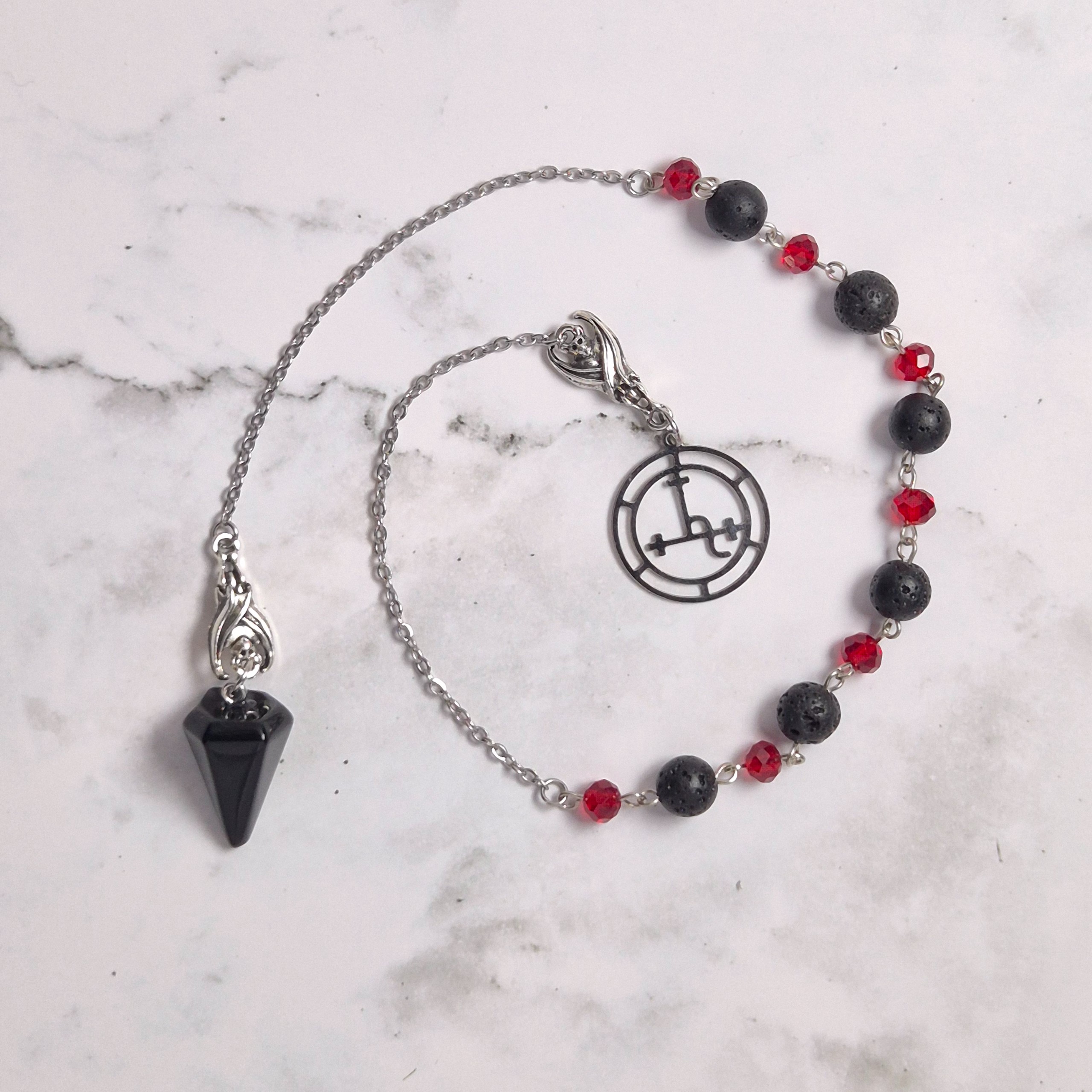 Lilith Obsidian Pendulum