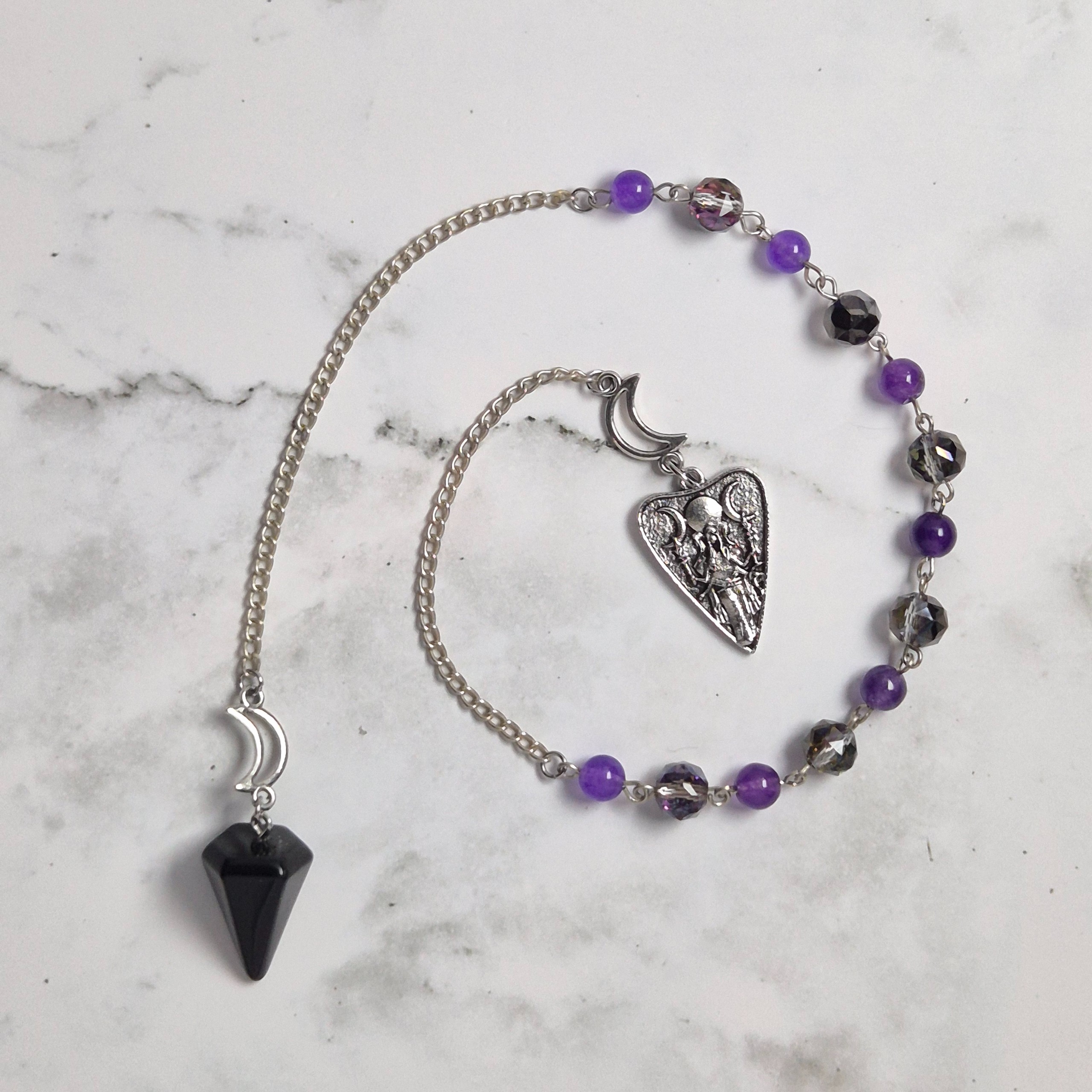 Hekate Obsidian Pendulum