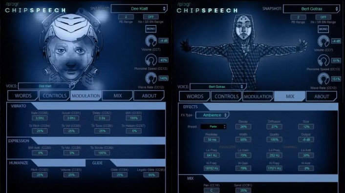 Chipspeech plugin interface