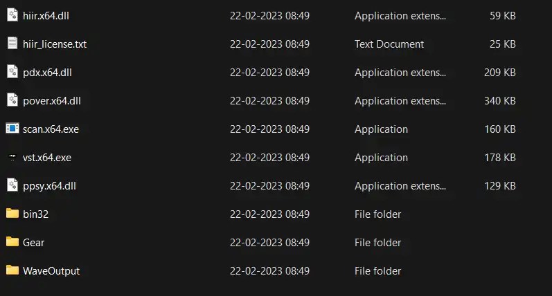 Files of MediaVST