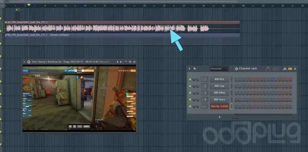 Opening an audio file while having the Fruity Video Player open