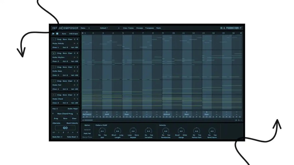 InstaComposer plugin's user interface