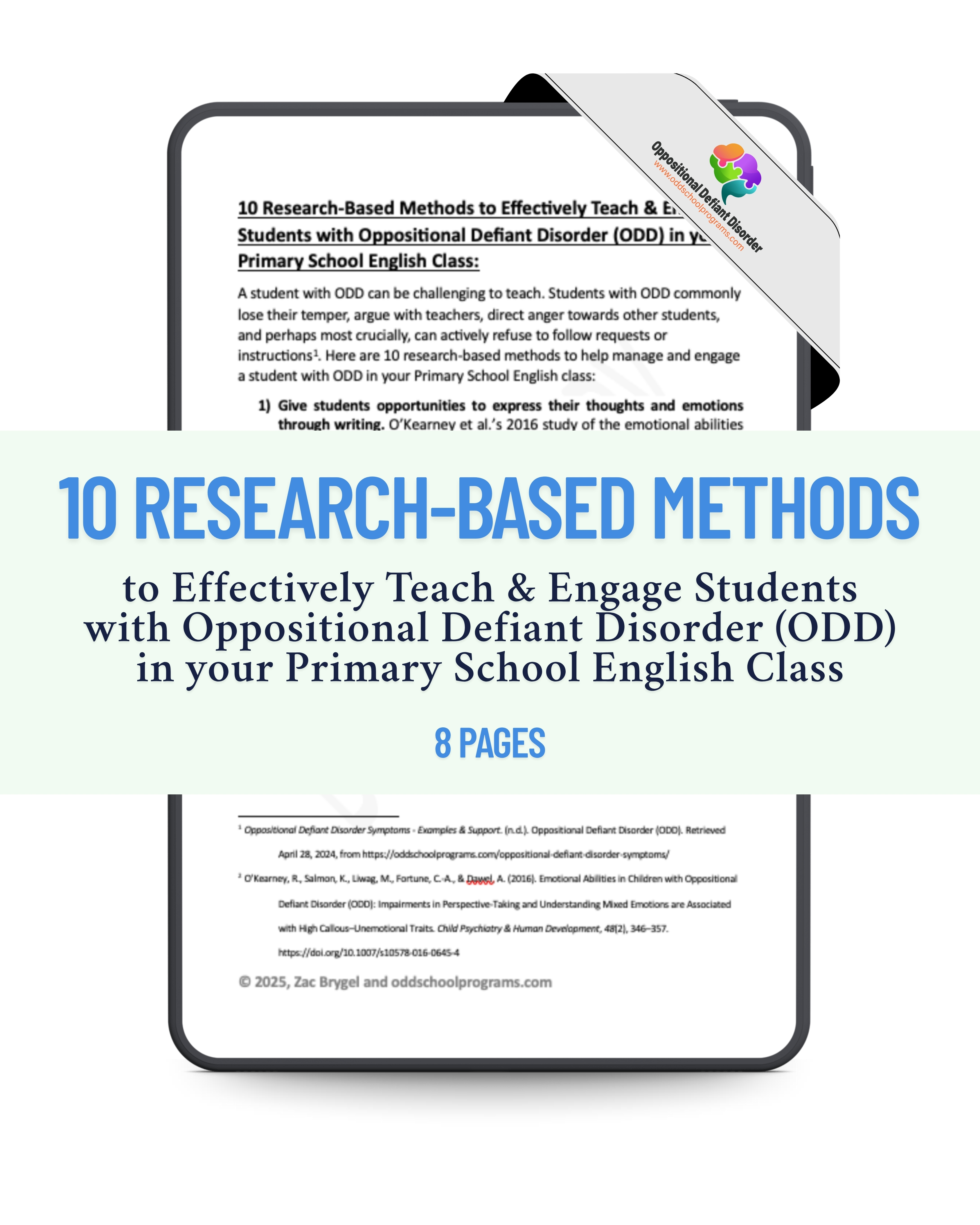 Engaging ODD-Primary Students in English