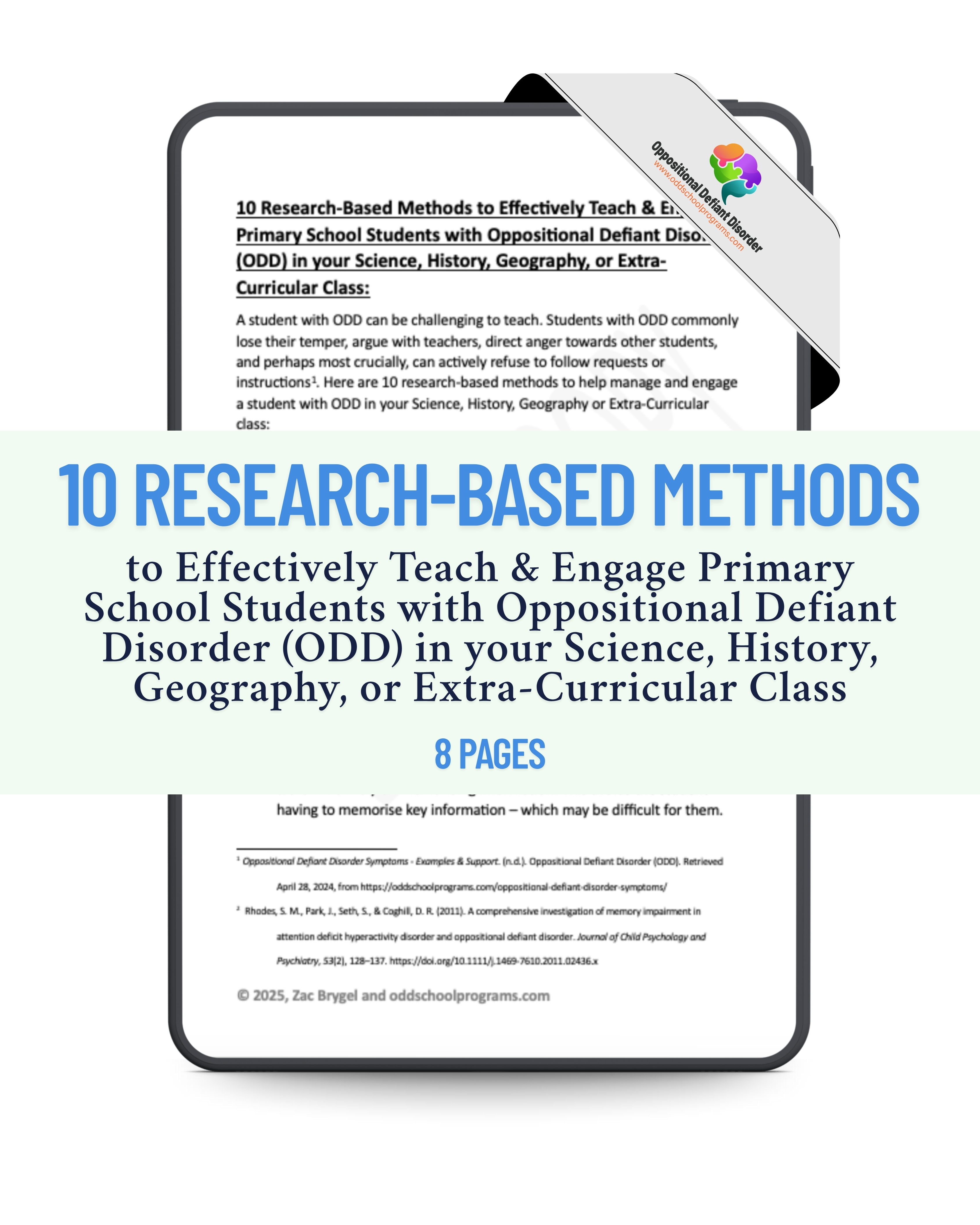 Engaging ODD-Primary Students in Extra Curricular Class