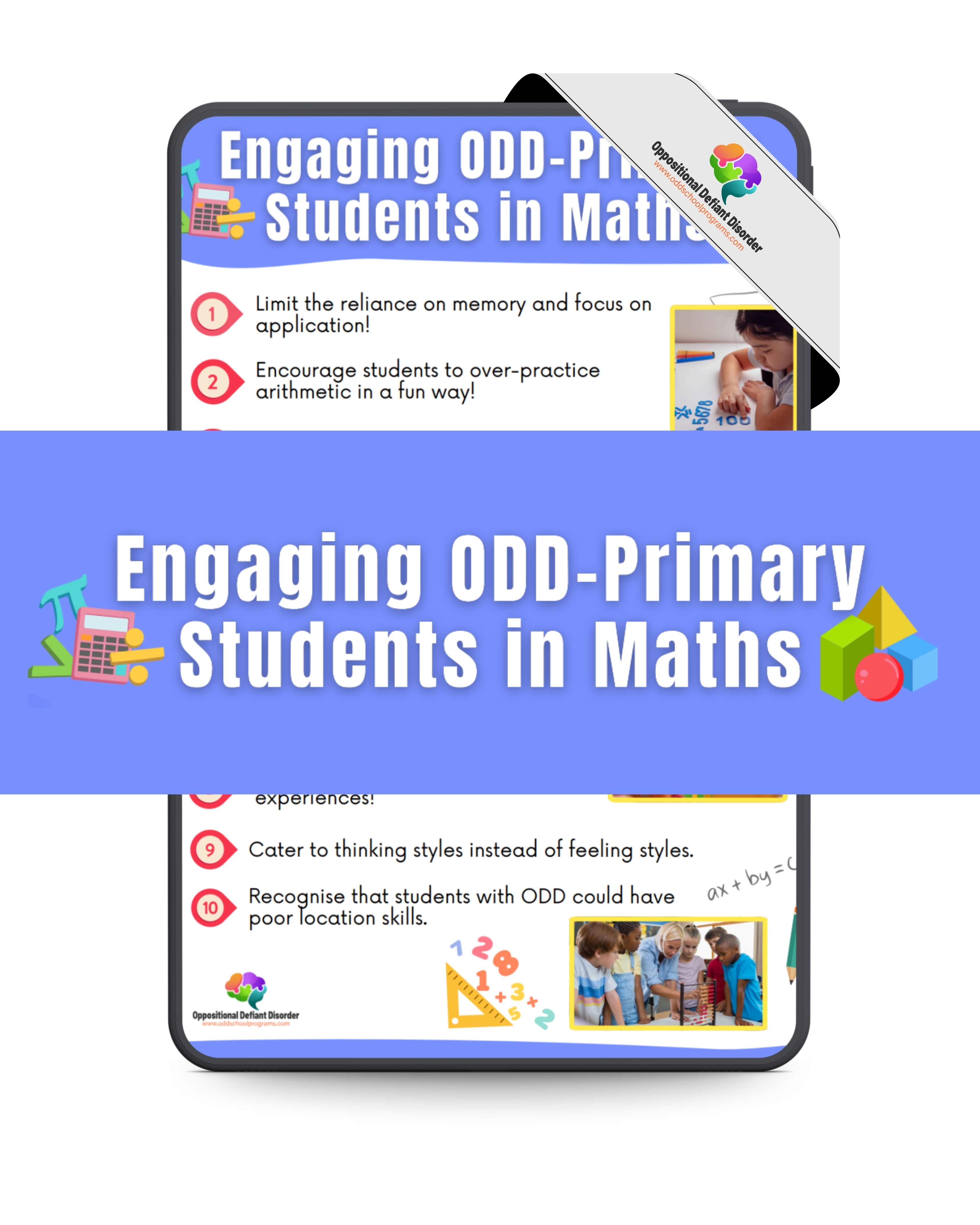 Engaging ODD-Primary Students in Maths Poster