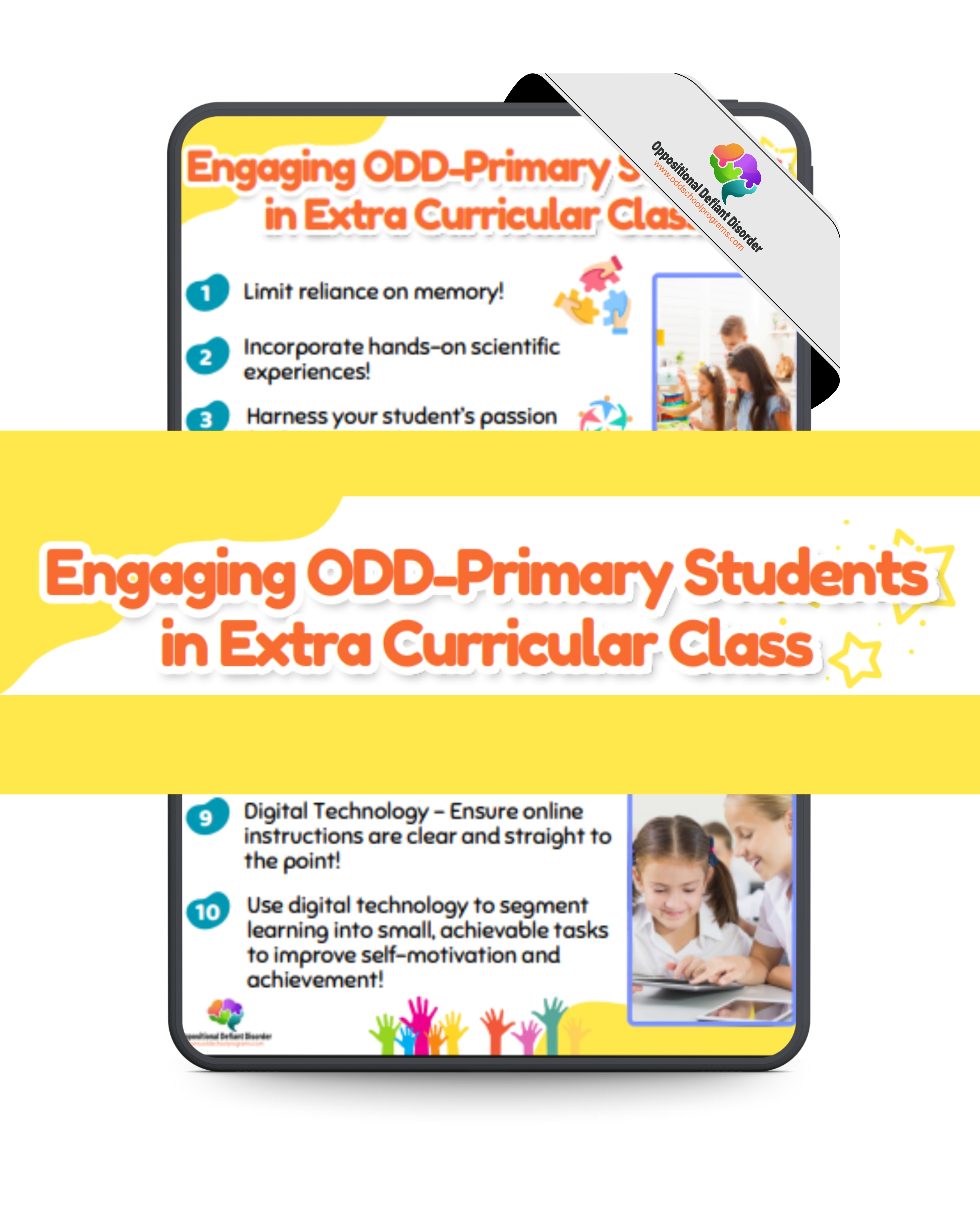 Engaging ODD-Primary Students in Extra Curricular Class Poster