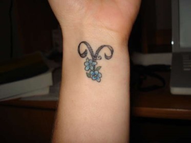 aries tattoo zodiac designs sign cute wrist tattoos flowers unique amazing left awesome belier tatouage floral google tat zodiactattoo