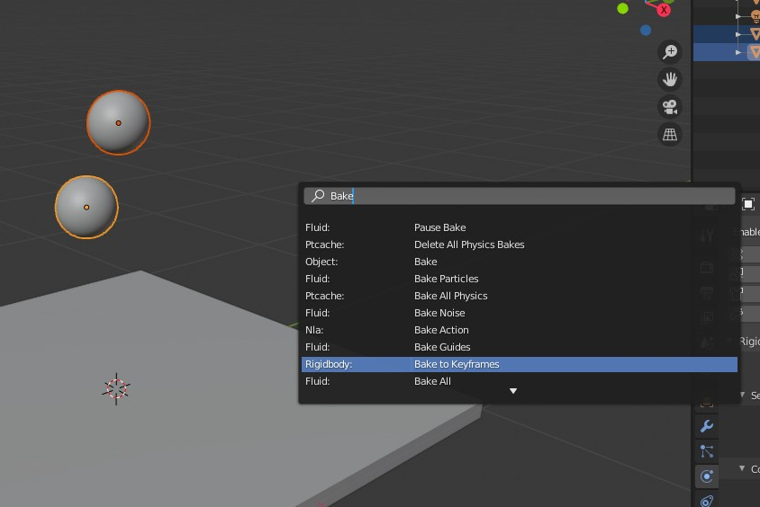 Blender Bake rigid body physics to Keyframes Oded Maoz Erell's CG Log