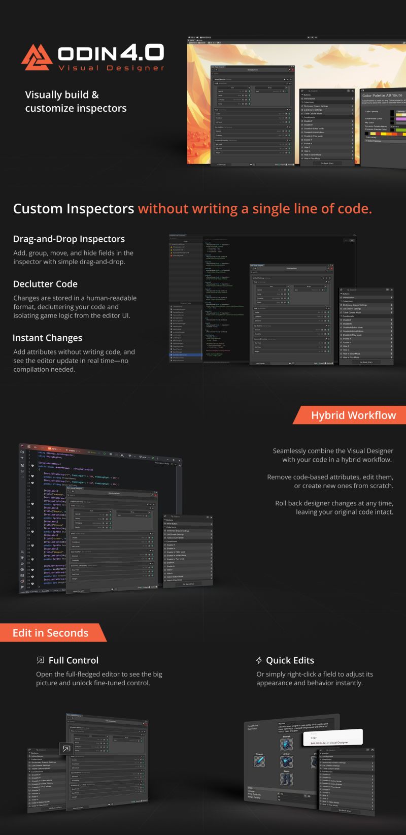 Patch Notes For Odin Inspector And Serializer V3 3 0 - Premium Minimal Pattern Gallery - High Resolution