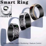 Smart Health Monitoring Ring with Display | IP68 Waterproof