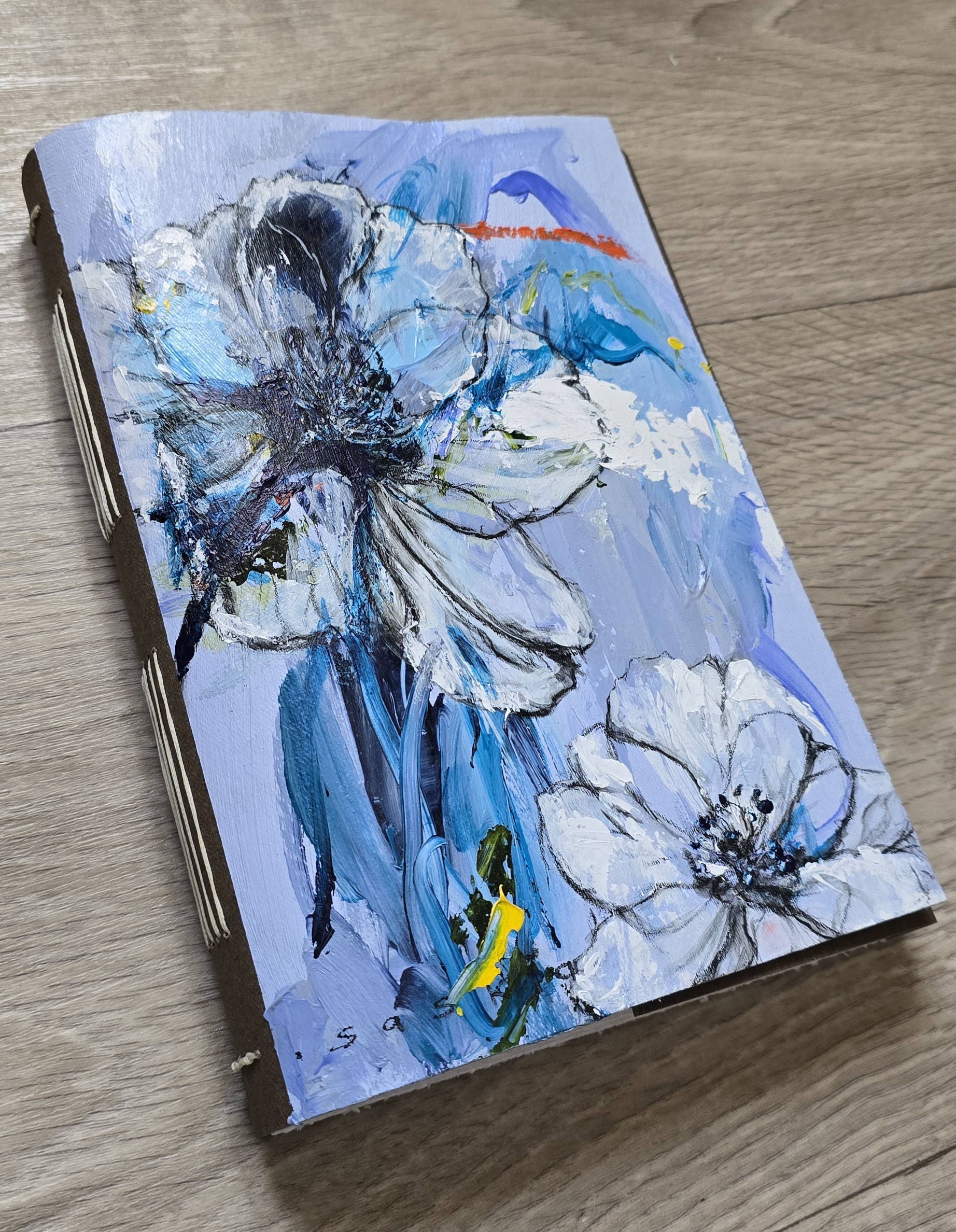  🔴SOLD Blue Ribbons, Art Journal