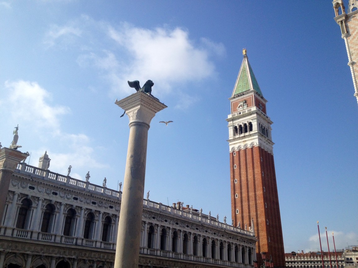 Piazza San Marco in Venice, with Doge Palace and St Mark's Campanile